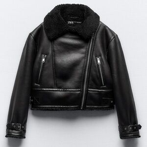 Zara Black Leather Jacket